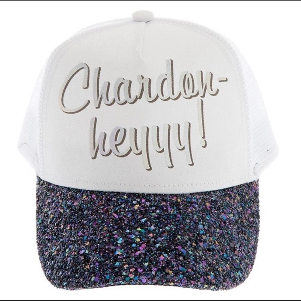 New Chardon-heyyy! Glitter Trucker Baseball Cap Hat